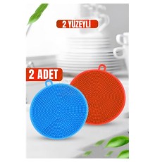 2 Yüzeyli Silikon Bulaşık Pedi 2 ADET