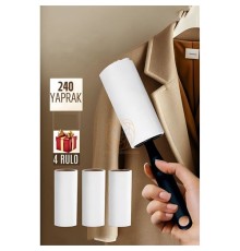 Tüy Alıcı Rulo Tüy Toplayıcı 240 Yaprak 4 Top