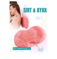 Sırt Kesesi Vantuzlu Ayak Kesesi Masajlı