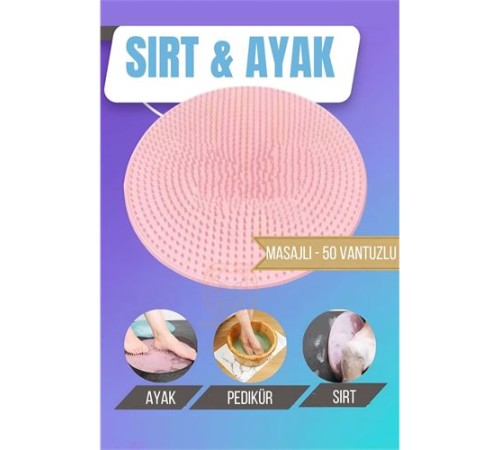 Sırt Kesesi Vantuzlu Ayak Kesesi Masajlı Sırt Kesesi Vantuzlu Ayak Kesesi Masajlı