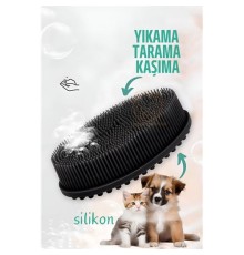 Kedi Köpek Yıkama Fırçası Silikon