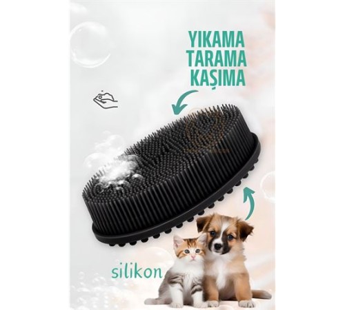 Kedi Köpek Yıkama Fırçası Silikon Kedi Köpek Yıkama Fırçası Silikon