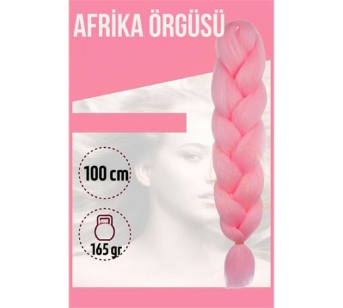 Afrika Örügüsü Rasta 100 Cm 165 Gr 1085 Pembe Afrika Örügüsü Rasta 100 Cm 165 Gr 1085 Pembe
