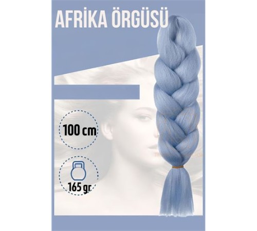 Afrika Örügüsü Rasta 100 Cm 165 Gr 1089 Açık Mavi Afrika Örügüsü Rasta 100 Cm 165 Gr 1089 Açık Mavi