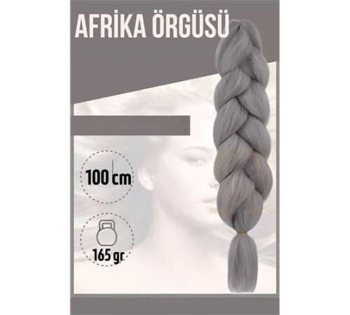 Afrika Örügüsü Rasta 100 Cm 165 Gr 1094 Gri Afrika Örügüsü Rasta 100 Cm 165 Gr 1094 Gri