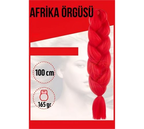 Afrika Örügüsü Rasta 100 Cm 165 Gr 1095 Kırmızı Afrika Örügüsü Rasta 100 Cm 165 Gr 1095 Kırmızı
