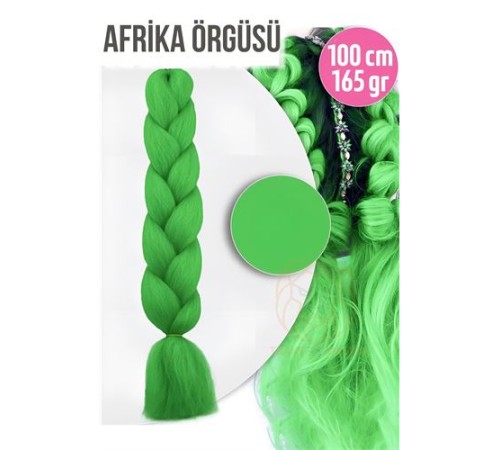 Afrika Örügüsü Rasta 100 Cm 165 Gr 1097 Yeşil Afrika Örügüsü Rasta 100 Cm 165 Gr 1097 Yeşil