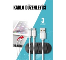 Yapışkanlı Kablo Düzenleyici Klips 3 ADET