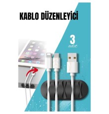 Yapışkanlı Kablo Düzenleyici Klips 3 ADET
