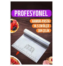 Hamur Kesici Spatula Profesyonel 304 Paslanmaz Çelik