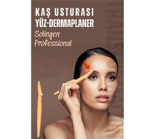 Kaş Şekillendirici Kaş Dermaplaner Yüz Usturası Solingen Professional Kaş Şekillendirici Kaş Dermaplaner Yüz Usturası Solingen Professional