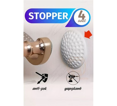 Kapı Stopperi Golf Topu Model Kapı Çarpma Önleyici 4 Adet Kapı Stopperi Golf Topu Model Kapı Çarpma Önleyici 4 Adet