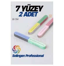 7 Yüzeyli Tırnak Törpü ve Parlatma Blok Sünger Solingen Professional