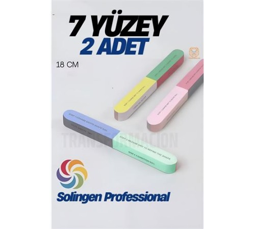 7 Yüzeyli Tırnak Törpü ve Parlatma Blok Sünger Solingen Professional 7 Yüzeyli Tırnak Törpü ve Parlatma Blok Sünger Solingen Professional