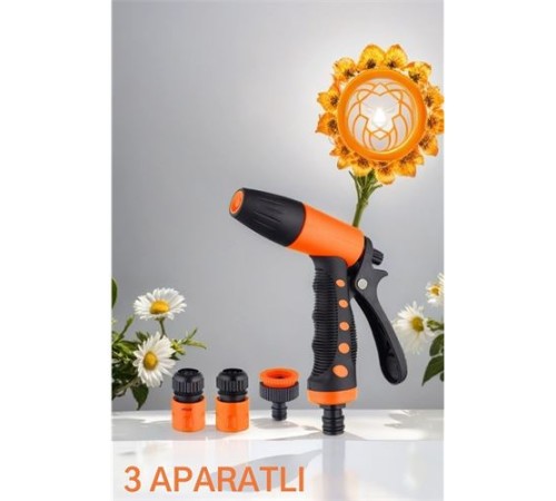 Sulama Tabancası Seti Basınçlı 3 Aparatlı Sulama Tabancası Seti Basınçlı 3 Aparatlı