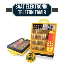 Jackly 30 Uçlu Saat Elektronik Telefon Tamir Hassas Tornavida Seti