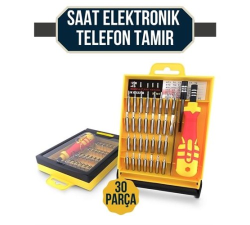 Jackly 30 Uçlu Saat Elektronik Telefon Tamir Hassas Tornavida Seti Jackly 30 Uçlu Saat Elektronik Telefon Tamir Hassas Tornavida Seti