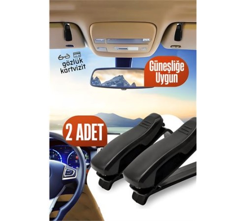 Araç Gözlük Tutucu Güneşliğe Uygun Mini 2 ADET Araç Gözlük Tutucu Güneşliğe Uygun Mini 2 ADET