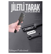 Jiletli Tarak Saç İnceltme Saç Kırığı İçin Jiletli Tarak Solingen Professional