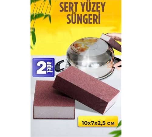 Nano Metal Ahşap Sert Yüzey Temizlik Süngeri 2 ADET Nano Metal Ahşap Sert Yüzey Temizlik Süngeri 2 ADET