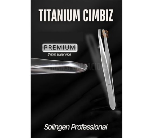 3 mm İnce Uçlu Cımbız Titanyum Çelik Solingen Professional 3 mm İnce Uçlu Cımbız Titanyum Çelik Solingen Professional