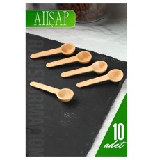 Ahşap Baharat Kaşığı Mini 10 Adet