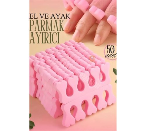 Oje Parmak Ayırıcı Pedikür Süngeri Oje Kurutucu Sünger 50 ADET Oje Parmak Ayırıcı Pedikür Süngeri Oje Kurutucu Sünger 50 ADET