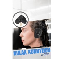 Kulak Koruyucu Saç Boyası Şampuan Kesim İçin 2 TAKIM