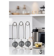 Kıskaçlı Bitki Çayı Filtresi Top Çay Demliği Çay Filtresi Maşası 3 adet