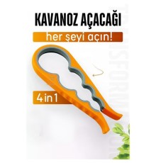 Kavanoz Şişe Açacağı 4 Tip Açacak 4 in 1