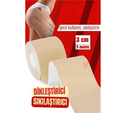Kalça Dikleştirici Popo Sıkılaştırıcı Bant 5 METRE Kalça Dikleştirici Popo Sıkılaştırıcı Bant 5 METRE