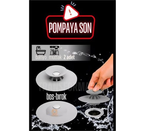 Lavabo Süzgeci Bas-Bırak 2 ADET Lavabo Süzgeci Bas-Bırak 2 ADET