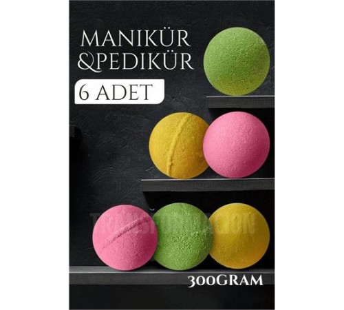 Manikür Pedikür Topu Manikür Bombası 6 adet 300 Gram Manikür Pedikür Topu Manikür Bombası 6 adet 300 Gram