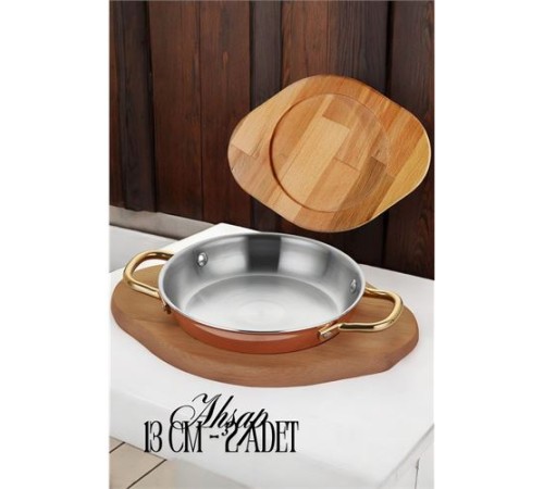 Ahşap Sahan Altlığı 2 ADET 13 cm Ahşap Sahan Altlığı 2 ADET 13 cm