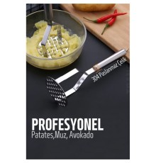 Patates Ezici 304 Paslanmaz Çelik Havuç Muz Avokado Ezici