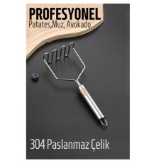 Patates Ezici 304 Paslanmaz Çelik Havuç Muz Avokado Ezici