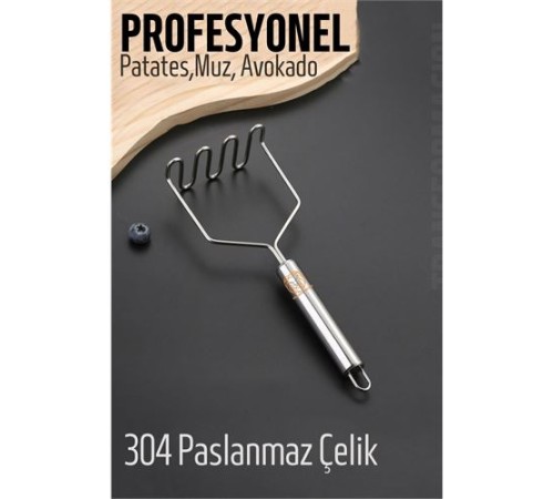 Patates Ezici 304 Paslanmaz Çelik Havuç Muz Avokado Ezici Patates Ezici 304 Paslanmaz Çelik Havuç Muz Avokado Ezici