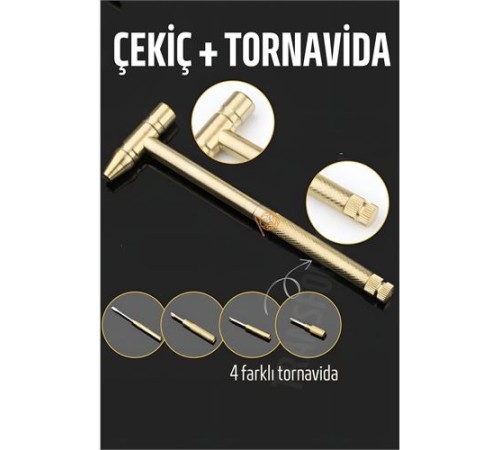 Çekiç ve 4 Farklı Tornavida Multi Set Çekiç ve 4 Farklı Tornavida Multi Set