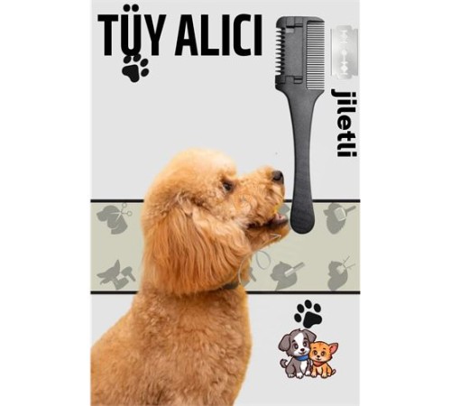 Kedi ve Köpek Jiletli Tüy Alma Tarağı Kedi ve Köpek Jiletli Tüy Alma Tarağı