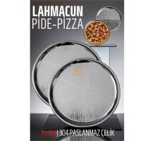 Lahmacun Pizza Pide Pişirme Tepsisi 36 CM 2 li SET