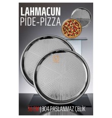 Lahmacun Pizza Pide Pişirme Tepsisi 36 CM 2 li SET