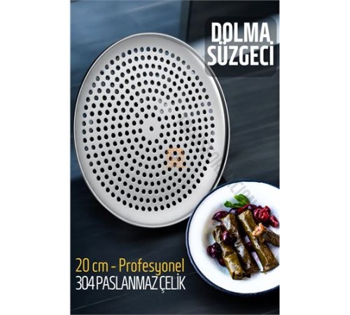 Sarma Dolma Süzgeci 20 cm 304 Paslanmaz Çelik Sarma Dolma Süzgeci 20 cm 304 Paslanmaz Çelik