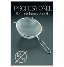 18 Cm Süzgeç 304 Paslanmaz Çelik