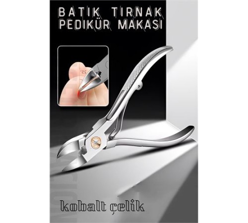 Pedikür Makası Tırnak Batık Makası Kobalt Çelik Profesyonel Pedikür Makası Tırnak Batık Makası Kobalt Çelik Profesyonel