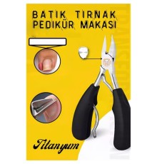 Pedikür Makası Tırnak Batık Makası Titanyum Çelik Profesyonel