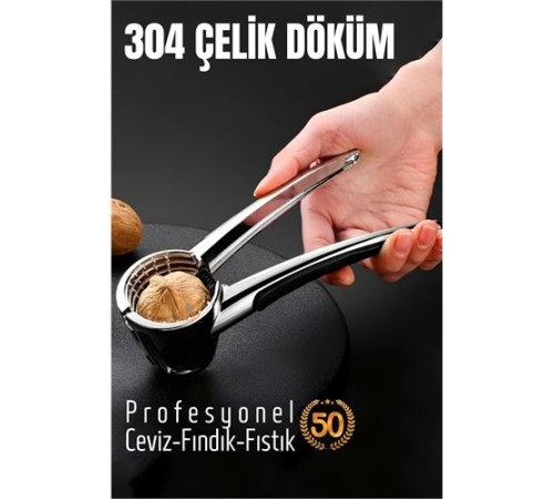 Fındık ve Ceviz Kırıcı 304 Paslanmaz Çelik Fındık ve Ceviz Kırıcı 304 Paslanmaz Çelik