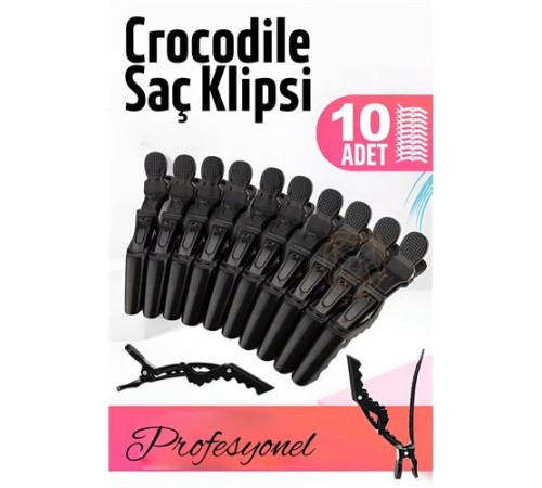 Crocodile Saç Pensi Saç Klipsi 10 Adet Crocodile Saç Pensi Saç Klipsi 10 Adet
