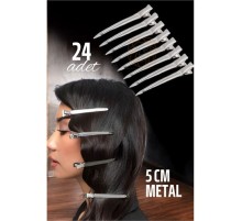 Metal Toka Saç Pensi  24 ADET