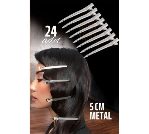 Metal Toka Saç Pensi 24 ADET Metal Toka Saç Pensi 24 ADET