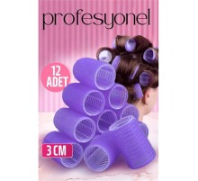 3 Cm Bigudi Saç Bigudisi Profesyonel 12 ADET
